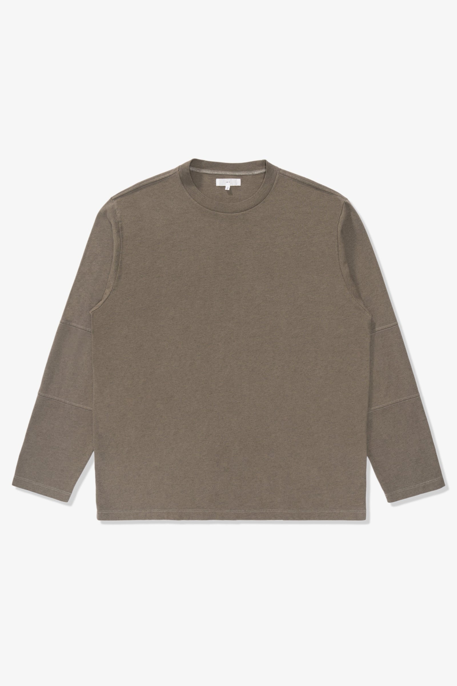 Tri Panel L S T Shirt Anvil Melange
