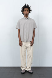 Lynn Poplin S S Shirt True Grey