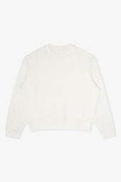 2-PLY GAUZE CREWNECK - WHITE