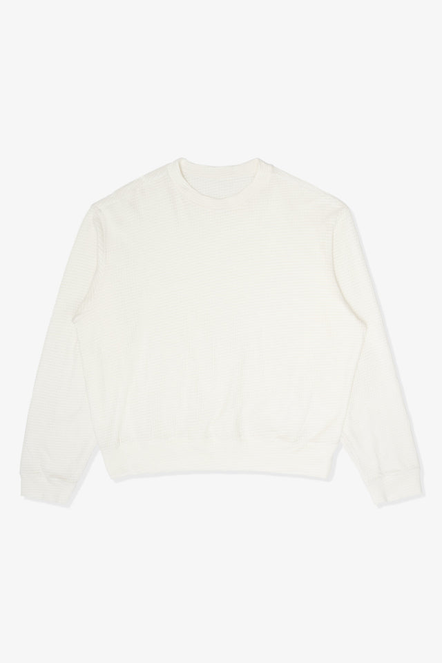 2-PLY GAUZE CREWNECK - WHITE