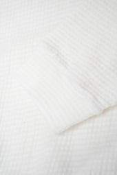 2-PLY GAUZE CREWNECK - WHITE