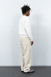 2-PLY GAUZE CREWNECK - WHITE