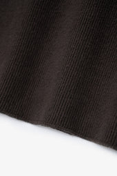 CROPPED V-NECK SWEATER - TIMBER