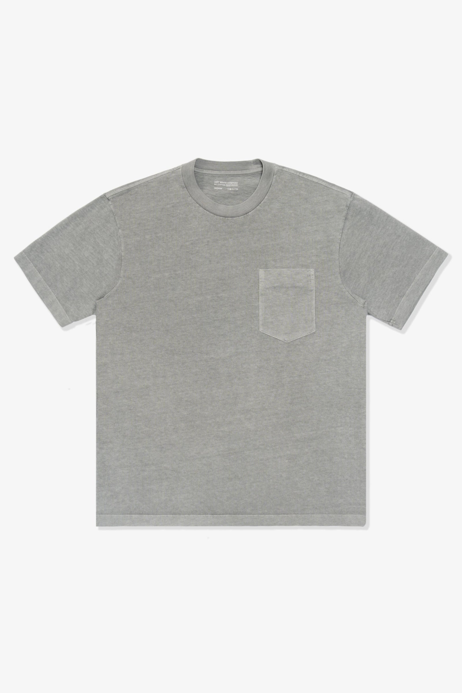 Municipal Pocket T Shirt Pigment Chalk