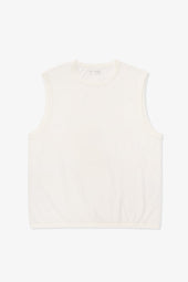 SLEEVELESS T-SHIRT - WHITE