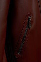 Light Leather Evolution Varsity Bomber