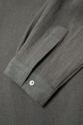 Double Knit Zip Shirt Dark Kelp