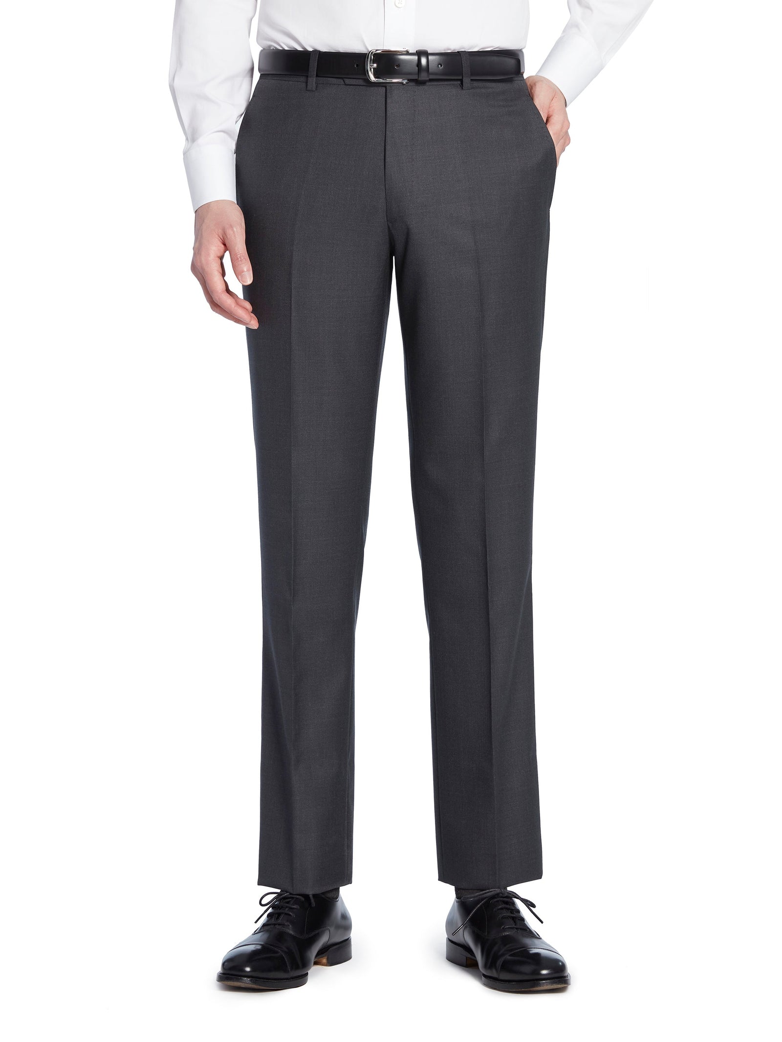 Natural Stretch Wool Trousers Model 08