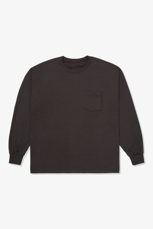 LW - C x KAPTAIN SUNSHINE L/S STRIPE T-SHIRT - GRAY