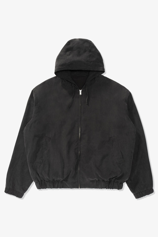 LW - C x KAPTAIN SUNSHINE SILK ZIP JACKET - FADED BLACK