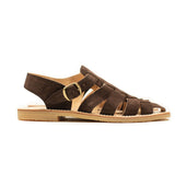 Exclusive Jerome Sandals In Brown Suede With Gum Sole