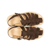 Exclusive Jerome Sandals In Brown Suede With Gum Sole