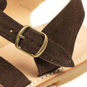 Exclusive Jerome Sandals In Brown Suede With Gum Sole