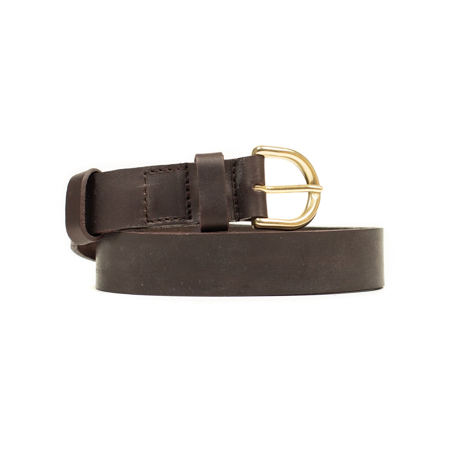 One-inch belt in espresso brown Suportlo calf