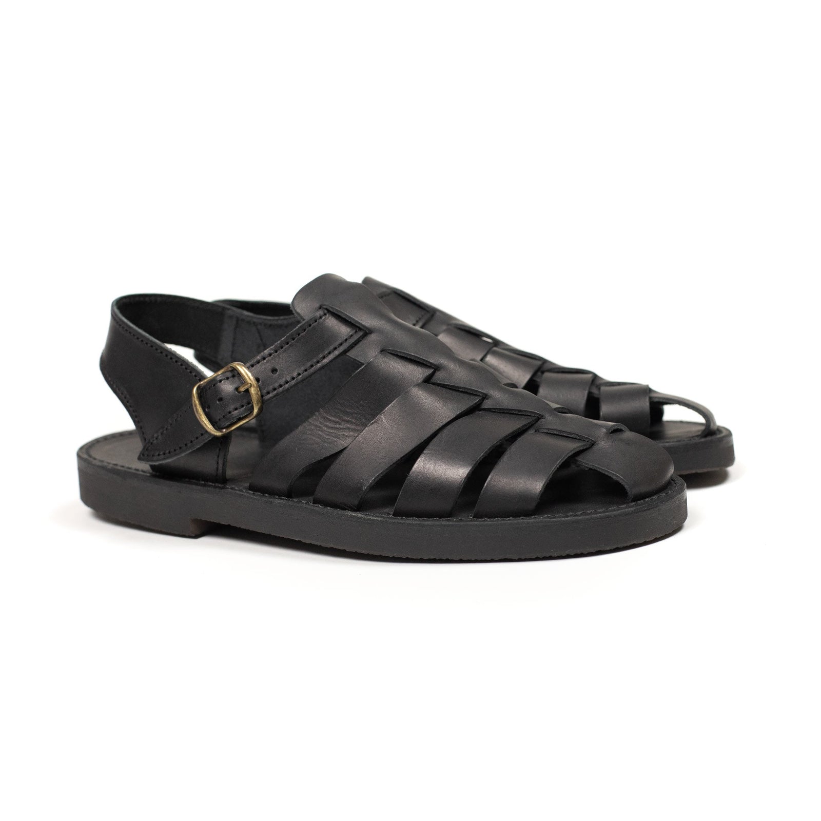 Jerome Fisherman Sandals In Veg Tan Leather