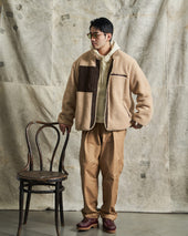 Fleece Jacket Snap-button