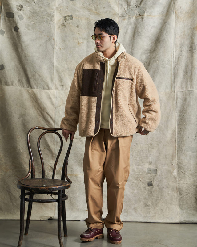 Fleece Jacket Snap-button