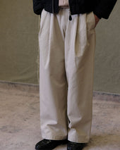 Strapped Pleated Chino Pima Cotton