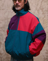 Spliced Windbreaker Jacket