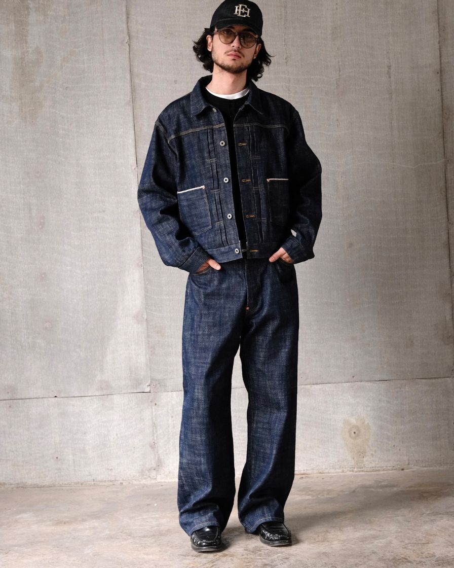14 5oz Slubby Red Line Selvedge Raw Denim Jeans