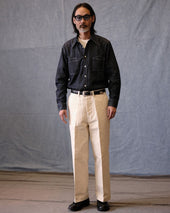 Pinstriped Straight Leg Regular Pants