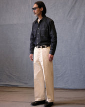 Pinstriped Straight Leg Regular Pants