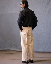 Pinstriped Straight Leg Regular Pants