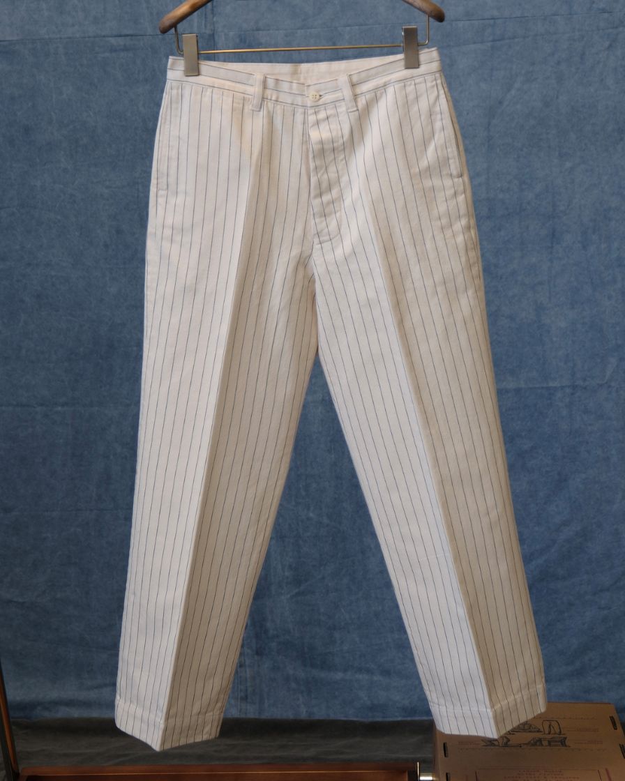 Pinstriped Straight Leg Regular Pants
