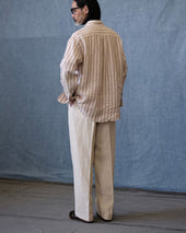 Pleated Linen Trouser
