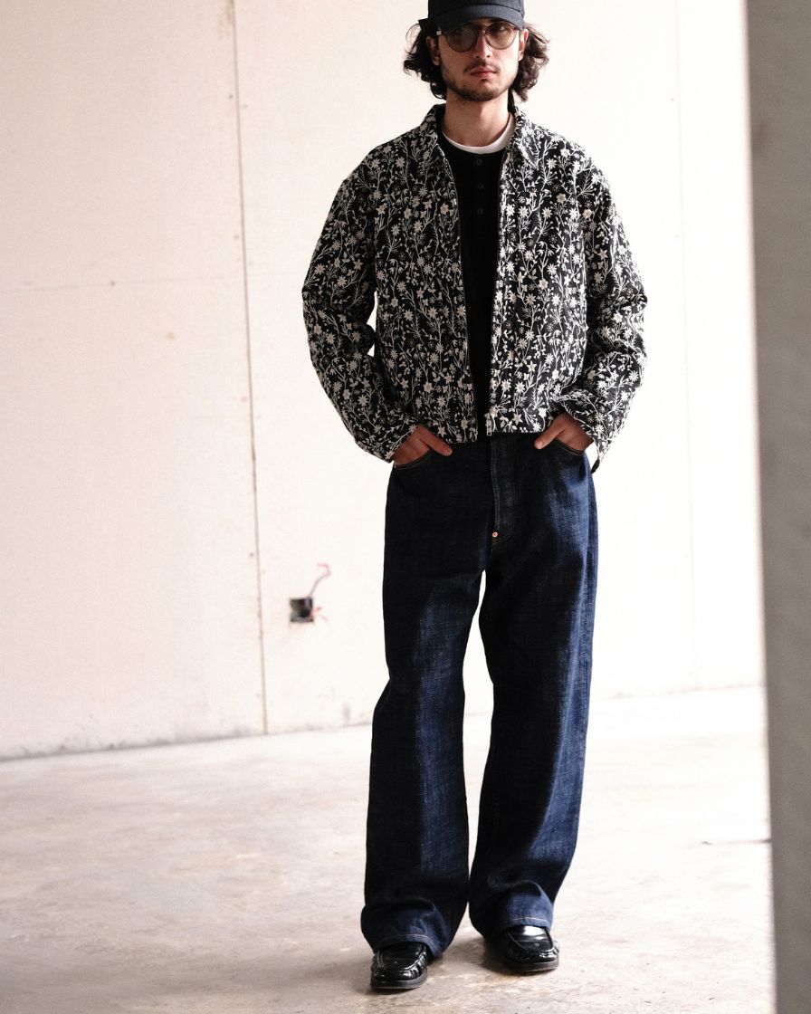 Embroidered Floral Blouson Jacket