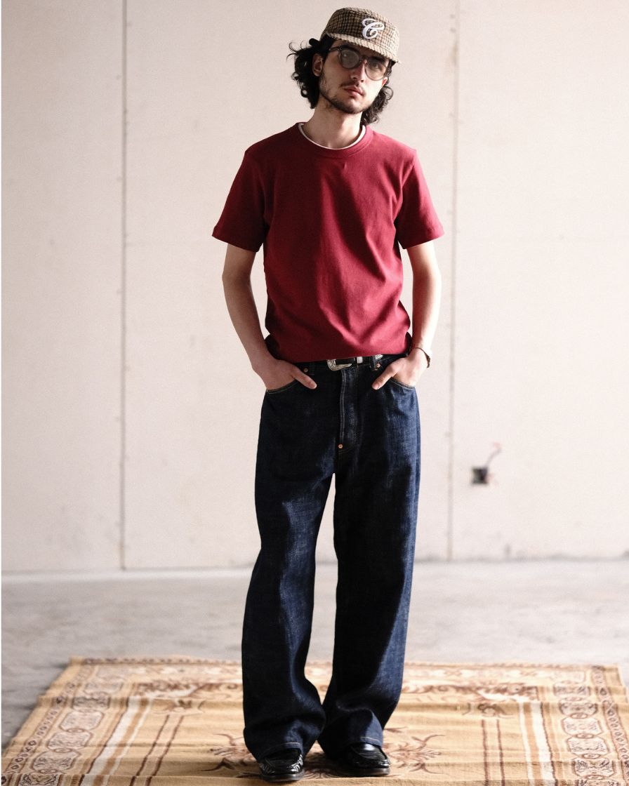 Napped Cotton T Shirt
