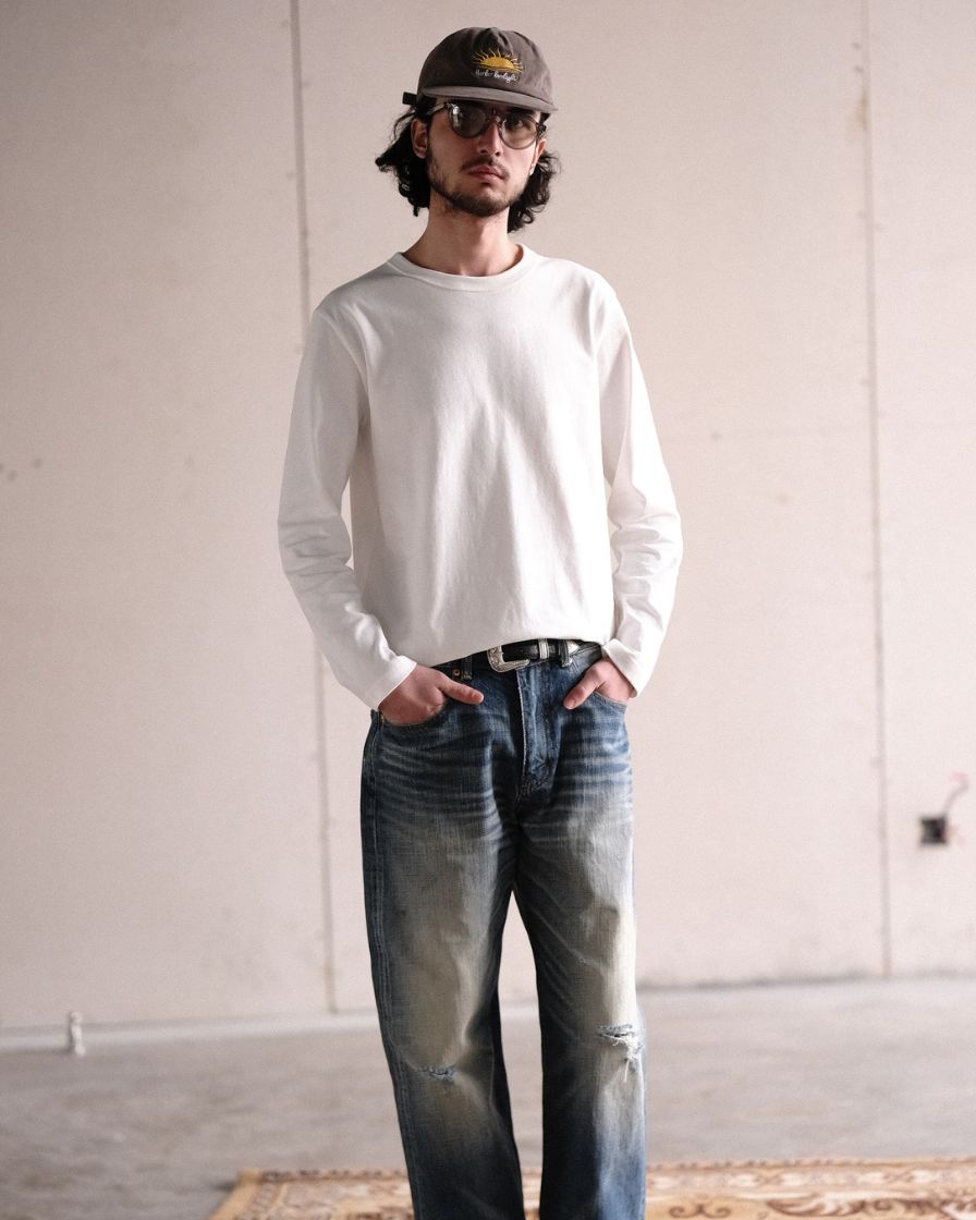 Double Needle Stitch T Shirts Long Sleeve