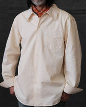 Off White Washed Oxford Shirt