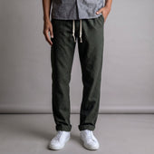 Laidback Pant Forest Green Tropical Wool