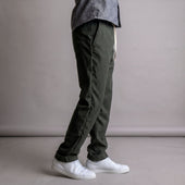 Laidback Pant Green Tropical Wool