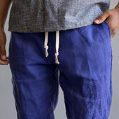 Laidback Pant Albini Blueberry Linen