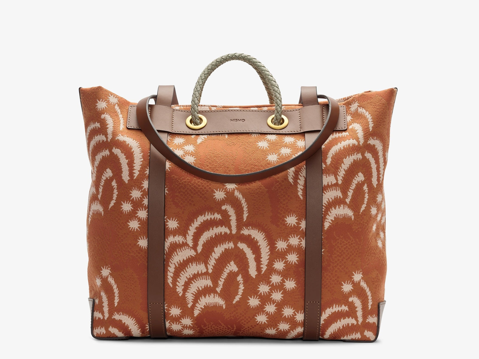 M S Lakeside Palm Jacquard Cuoio