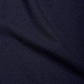 Superfine lambswool crew neck in navy