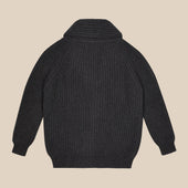 Superfine Lambswool Shawl Collar Cardigan In