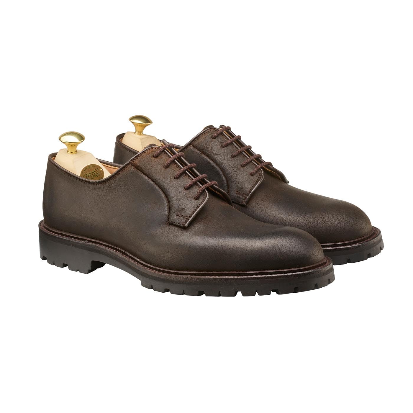 Lanark 3 Dark Brown Rough Out Suede