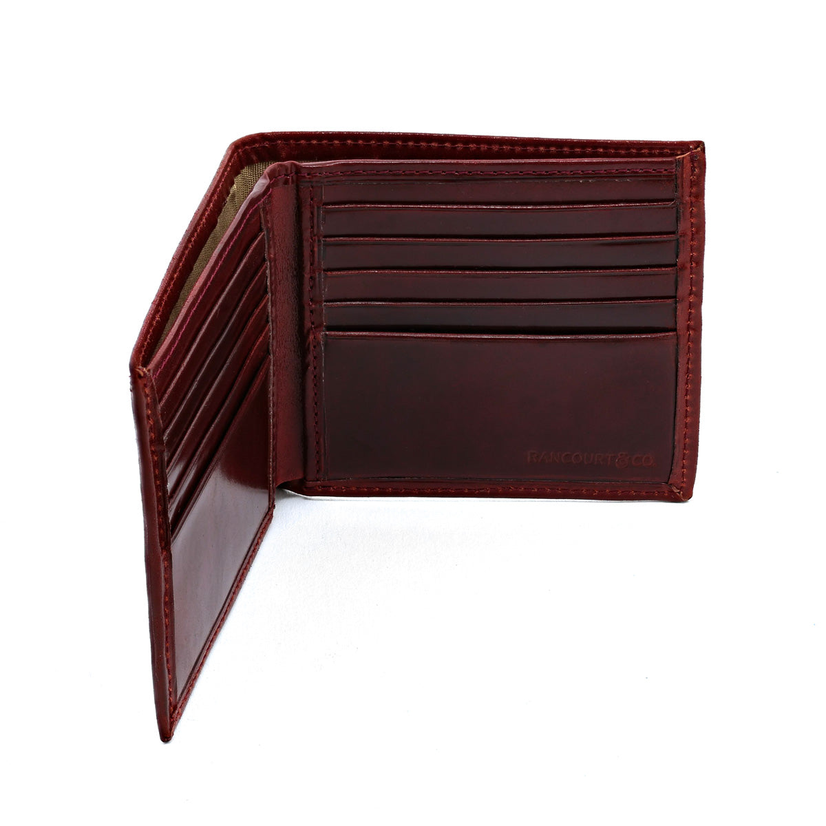 Hamlin 5-Slot Burgundy Shell Cordovan Bi-Fold Wallet