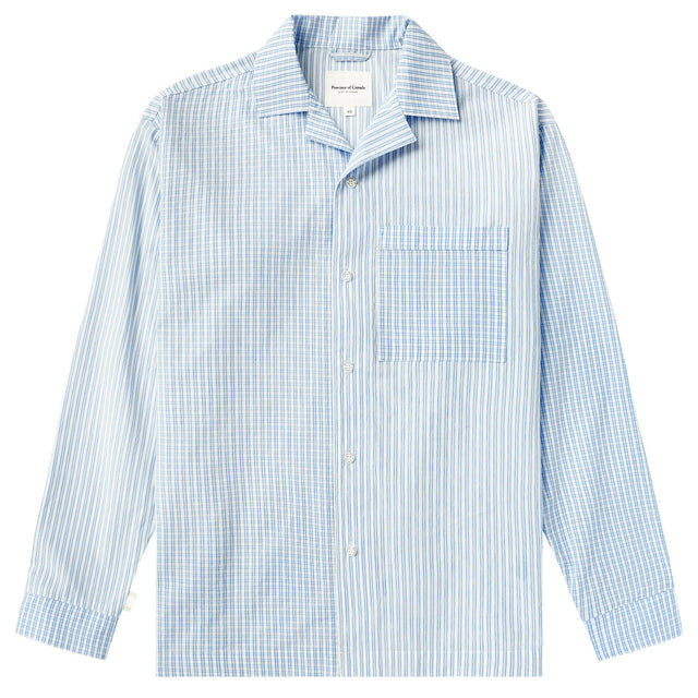 Pyjama Shirt Blue Patchwork - Unisex