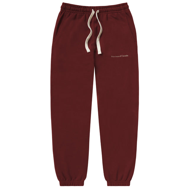 Relaxed French Terry Sweatpant Burgundy - Unisex