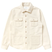 Reverse Fleece Overshirt Cream - Unisex