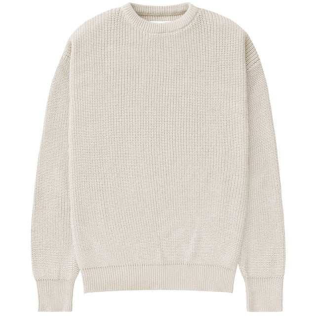 Cotton Knit Sweater Ecru - Unisex