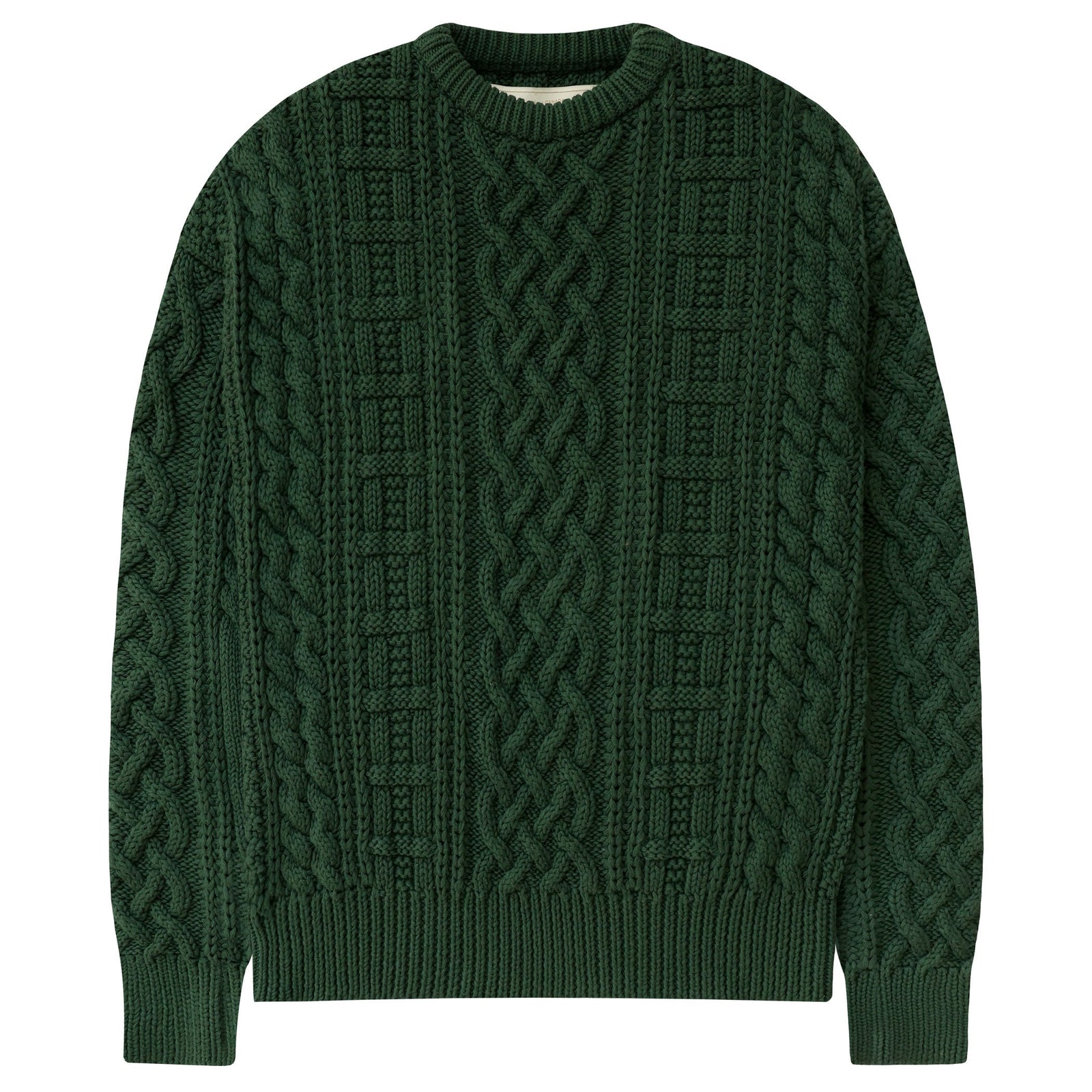Ivy Cable Knit Sweater Forest Unisex