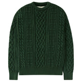Ivy Cable Knit Sweater Forest - Unisex