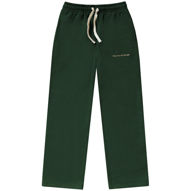 Wide Leg French Terry Sweatpant Forest - Unisex