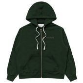 French Terry Zip Hoodie Forest - Unisex