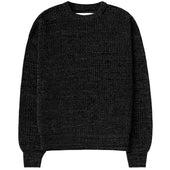 Cotton Knit Sweater Heather Black - Unisex